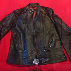 BRAND NEW VICTORY MOTORCYCLES LEATHER JACKET